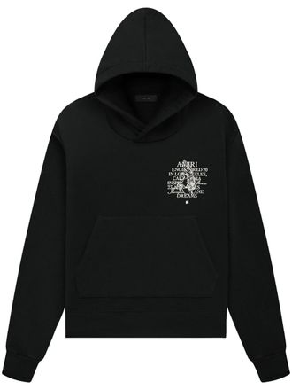 Amiri Hoodie met print - Zwart