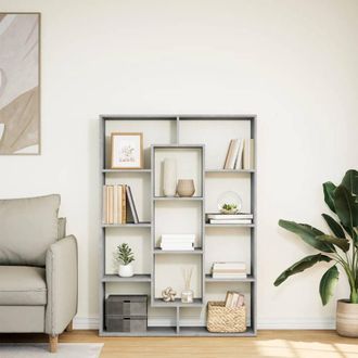 Berkfield Home Classic Book Cabinet Concrete Grey 102x29x143 cm Engineered Wood | Size: 102 x 29 x 143 cm