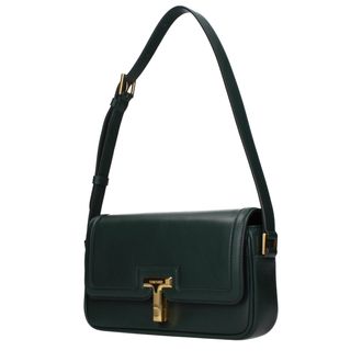 Tom Ford Leather Shoulder Bag - Green