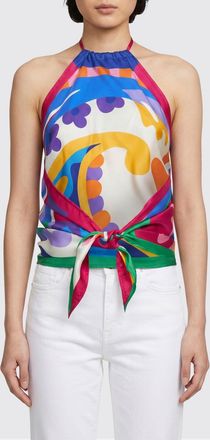 Etro Top foulard Etro in seta stampato