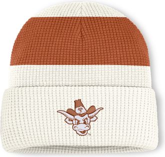 Nike Texas Nike Mens College Cuffed Beanie in White | N41C11KTXV-HFC