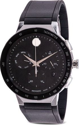 Movado Sapphire Chronograph Rubber Mens Watch