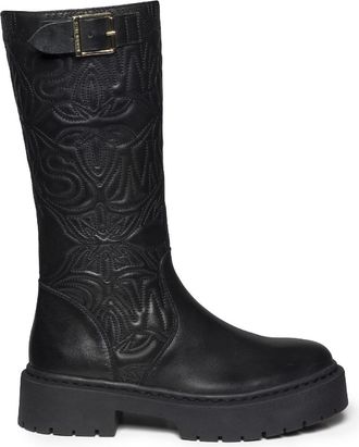 Steve Madden Womens Steve Madden Gelina Mid-Height Boots in Black