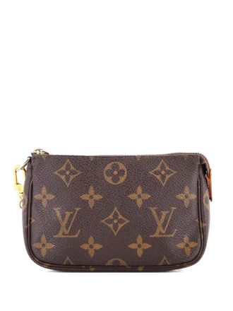Louis Vuitton Pochette Accessoires Monogram Canvas Mini clutch bag - women - Fabric - One Size - Brown