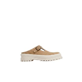 Superga Alpina Mule Flesh Out Suede - Dames - Slip ons - Beige - 38 EU - Leer - Schoenen