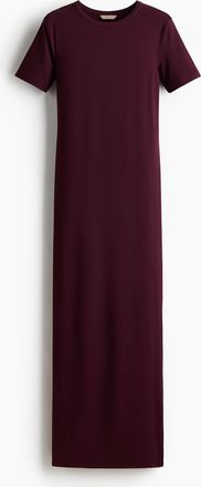 H&M Langes T-Shirt-Kleid - Red