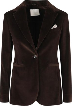 Circolo 1901 Fluwelen Jas - Dames - Blazers - Bruin - L - Jassen