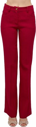 Giambattista Valli Lux Crepe Trouser In Framboise