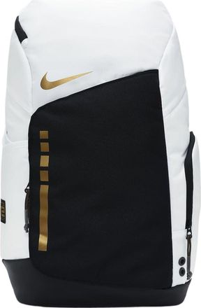 Nike Hoops Elite Backpack 32L White Black Gold DX9786-100