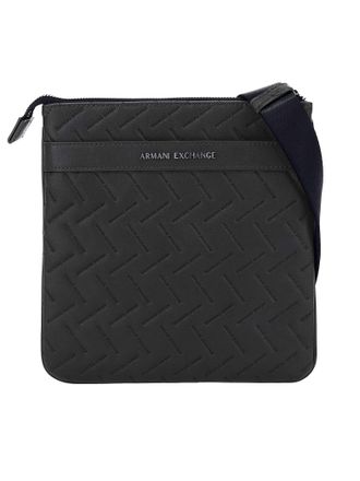 A|X Armani Exchange Messenger-Tas Met Ingebouwd Merklogo, Zwart