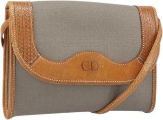 Dior Pre-owned Vintage Schoudertas - Dames - Vintage Schoudertas - Grijs - ONE Size - Leer - Vintage