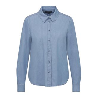 Bugatti Dames, Blouses & Shirts, Blauw, Maat: XL Denim