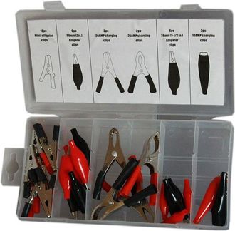 Trade Shop Trade Shop - Kit 28 Pinzas De Caim&aacute;n Con Tapa De Pl&aacute;stico Pinzas Para Bater&iacute;a