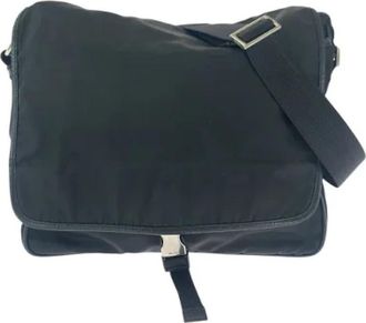 Prada Pre-owned Nylon Cross Body Bag - Dames - Vintage Schoudertas - Zwart - ONE Size - Nylon - Vintage