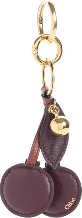 Chlo&eacute; Symbols Cherry Bag Charm in Grenat at Nordstrom