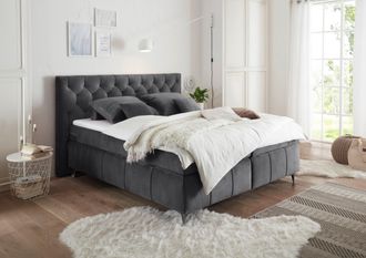 ED EXCITING DESIGN Boxspringbett »Pembroke« inkl. Topper