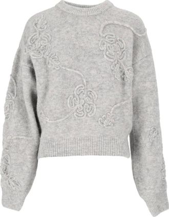 Rotate ROTATE Birger Christensen - Jersey con flores 3D - Knitwear - Mujer - Gris - M