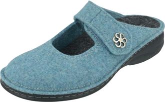 Finn Comfort Brig Slipper - Dames - Schoenen - Blauw - Maat: 41 EU Wol
