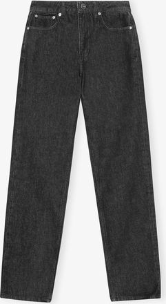 Ganni Black Swigy Jeans in Rigid Denim - Size 24W/32L Cotton