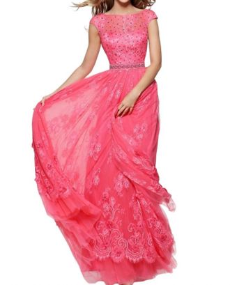 Sherri Hill Beaded Prom Dress In Coral