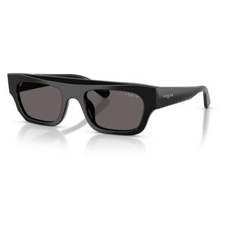 Vogue Sunglasses, female, Black, Size: 51 MM Rectangle Sunglasses