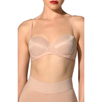Wolford Bandeau Underwire Bra in Rosepowder at Nordstrom, Size 34C