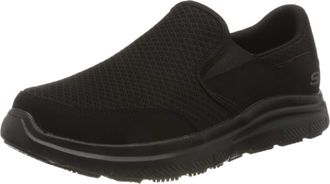 Skechers Mens Flex Advantage SR MCALLEN Food Service Shoe, Black, 9.5 UK medium
