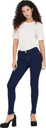 Only Vrouwen/dames Skinny Jeans (Donkerblauw)
