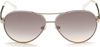 Guess Pilot Sunglasses in Shiny Rose Gold /Brown at Nordstrom Rack