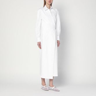 Max Mara White shirt dress in cotton twill