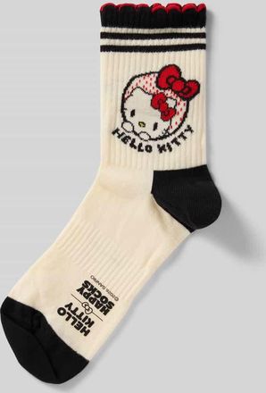 Happy Socks Socken aus Baumwoll-Mix Modell HELLO KITTY RIBBON in Black, Gr&ouml;&szlig;e 36-40