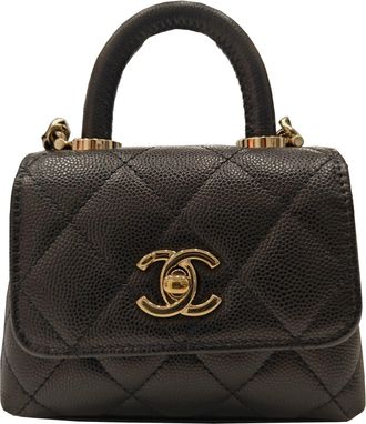 Chanel Black Grained Calfskin Backpack (Pre-Owned)