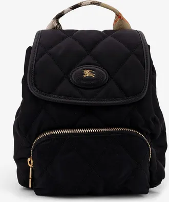 Burberry Zaino Mini in nylon con patch Logo in pelle - BURBERRY - gender_Woman