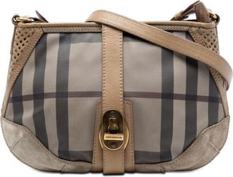 Burberry Pre-owned Burberry Smoke Check Coated Canvas Bartow Crossbody Ladies 28YRLTI8IO9GBELA