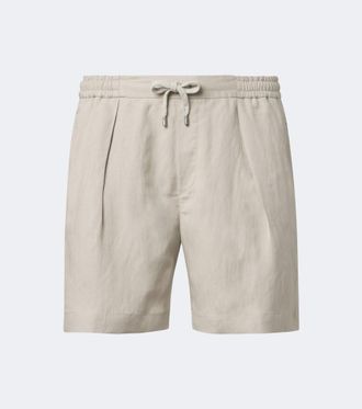 Ralph Lauren Purple Label Shorts en mezcla de seda y lino