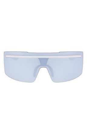 Nike Echo Shield 67mm Sunglasses in Mat Football Grey /Silver Mir at Nordstrom Rack