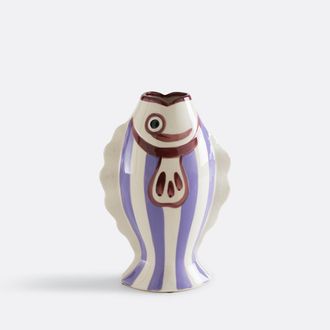 La Redoute Interieurs Visvormige vaas van keramiek, 31 cm hoog, FISKA