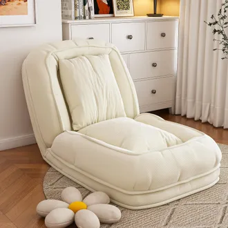 STILVORA Sof&aacute; Cama Ergon&oacute;mico Plegable Para Adultos Y Mascotas - Ajustable En 5 Posiciones (90&deg;-180&deg;) Con 2 Cojines, Cama Multifuncional Que Ahorra Espacio Par