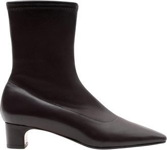 Parall&egrave;le Rivers Enkellaars - Dames - Laarzen met Hak - Bruin - 37 1/2 EU - Leer - Schoenen