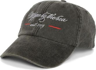 Msgm Cappello da baseball con ricamo - Grigio