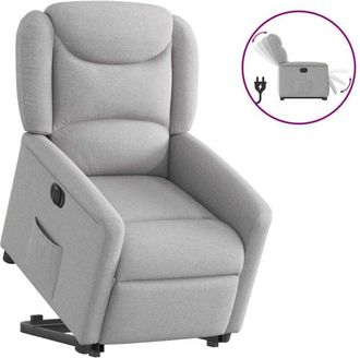 vidaXL Vidaxl - Sill&oacute;n El&eacute;ctrico Reclinable Elevable De Tela Gris Nube