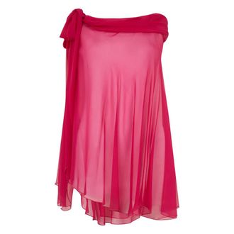 Alberta Ferretti Sleeveless Draped Top - female - Alberta Ferretti - Sleeveless Tops - Pink - ONE SIZE - Tops