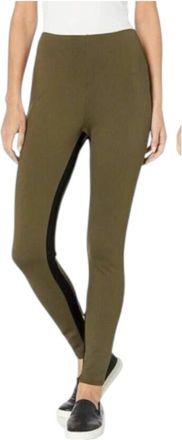 Something Navy Cropped Ponte Leggings In Army