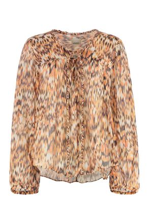 Isabel Marant Ametissa Geprinte Zijde Blouse