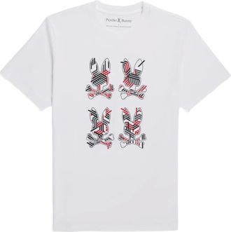 Psycho Bunny T-shirt con grafica - Bianco
