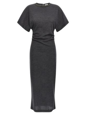 Brunello Cucinelli Wool Dress Dresses Gray