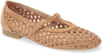 Paul Green Anabele Mary Jane Flat in Diva Royal Sisal Nubuck at Nordstrom, Size 11.5Us