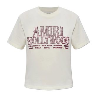 Amiri Mujer, Camisetas, Beige, Talla: XS