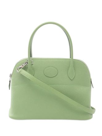 Herm&egrave;s 2020 Epsom Bolide 27 satchel - women - Calf Leather - One Size - Green