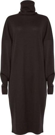 Wolford Merino Wol Trui Jurk - Dames - Kleedjes - Bruin - L - Wol - Kleedjes
